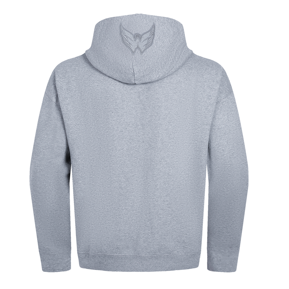 NHL WASHINGTON CAPITALS NEUTRAL MEN'S  DROP SHOULDER FLC PO HOODIE (DARK HEATHER GRAY)
