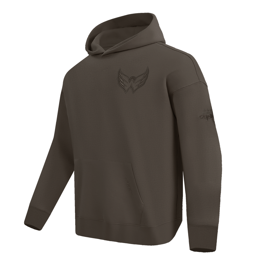 NHL WASHINGTON CAPITALS NEUTRAL MEN'S  DROP SHOULDER FLC PO HOODIE (DARK TAUPE)