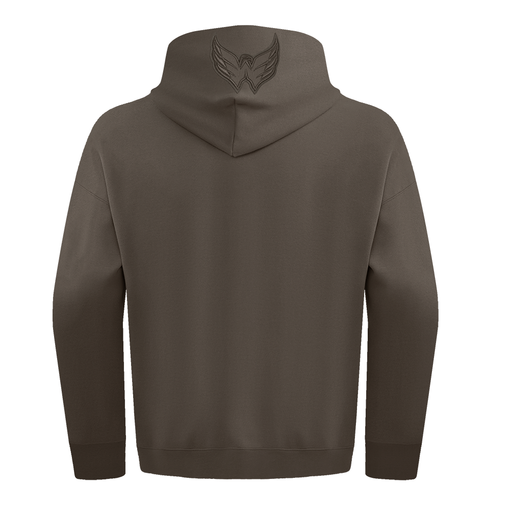 NHL WASHINGTON CAPITALS NEUTRAL MEN'S  DROP SHOULDER FLC PO HOODIE (DARK TAUPE)