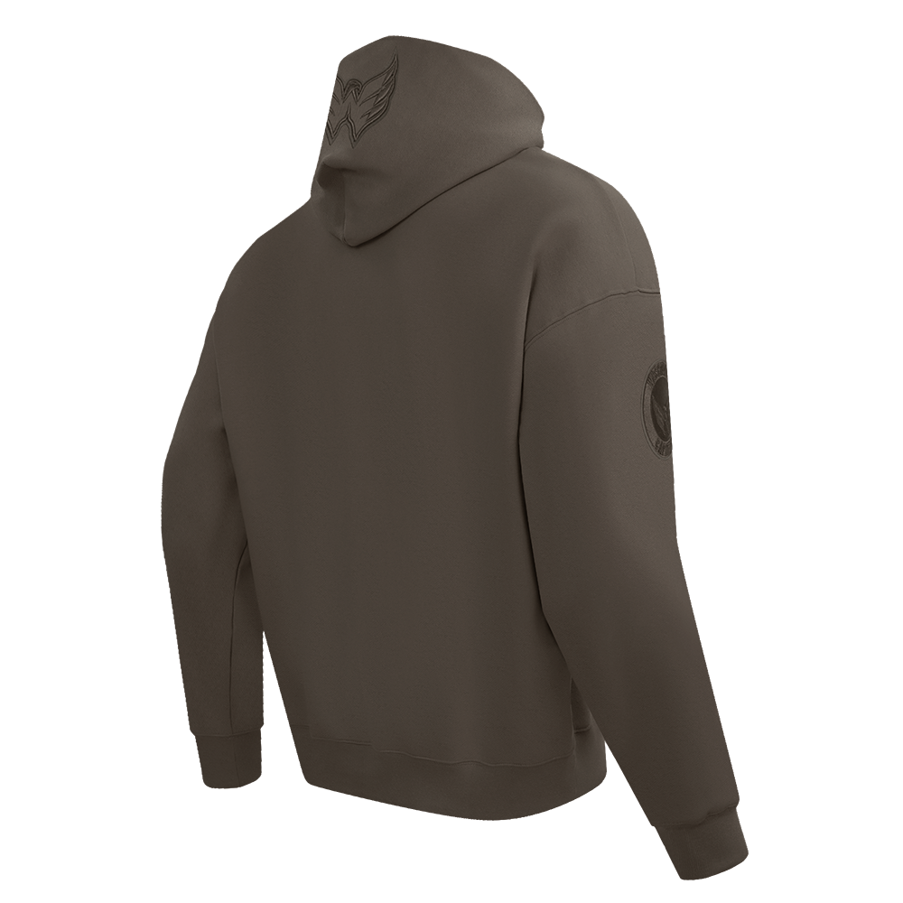 NHL WASHINGTON CAPITALS NEUTRAL MEN'S  DROP SHOULDER FLC PO HOODIE (DARK TAUPE)