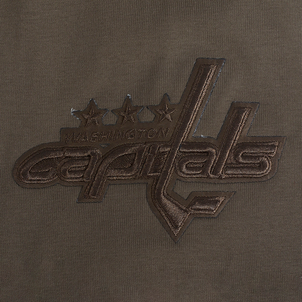 NHL WASHINGTON CAPITALS NEUTRAL MEN'S  DROP SHOULDER FLC PO HOODIE (DARK TAUPE)