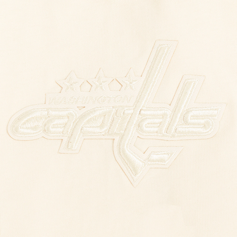 NHL WASHINGTON CAPITALS NEUTRAL CHANDAIL À CAPUCHON EN MOLLETON À ÉPAULES TOMBANTES POUR HOMME (COQUILLE D'ŒUF)