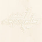 NHL WASHINGTON CAPITALS NEUTRAL CHANDAIL À CAPUCHON EN MOLLETON À ÉPAULES TOMBANTES POUR HOMME (COQUILLE D'ŒUF)