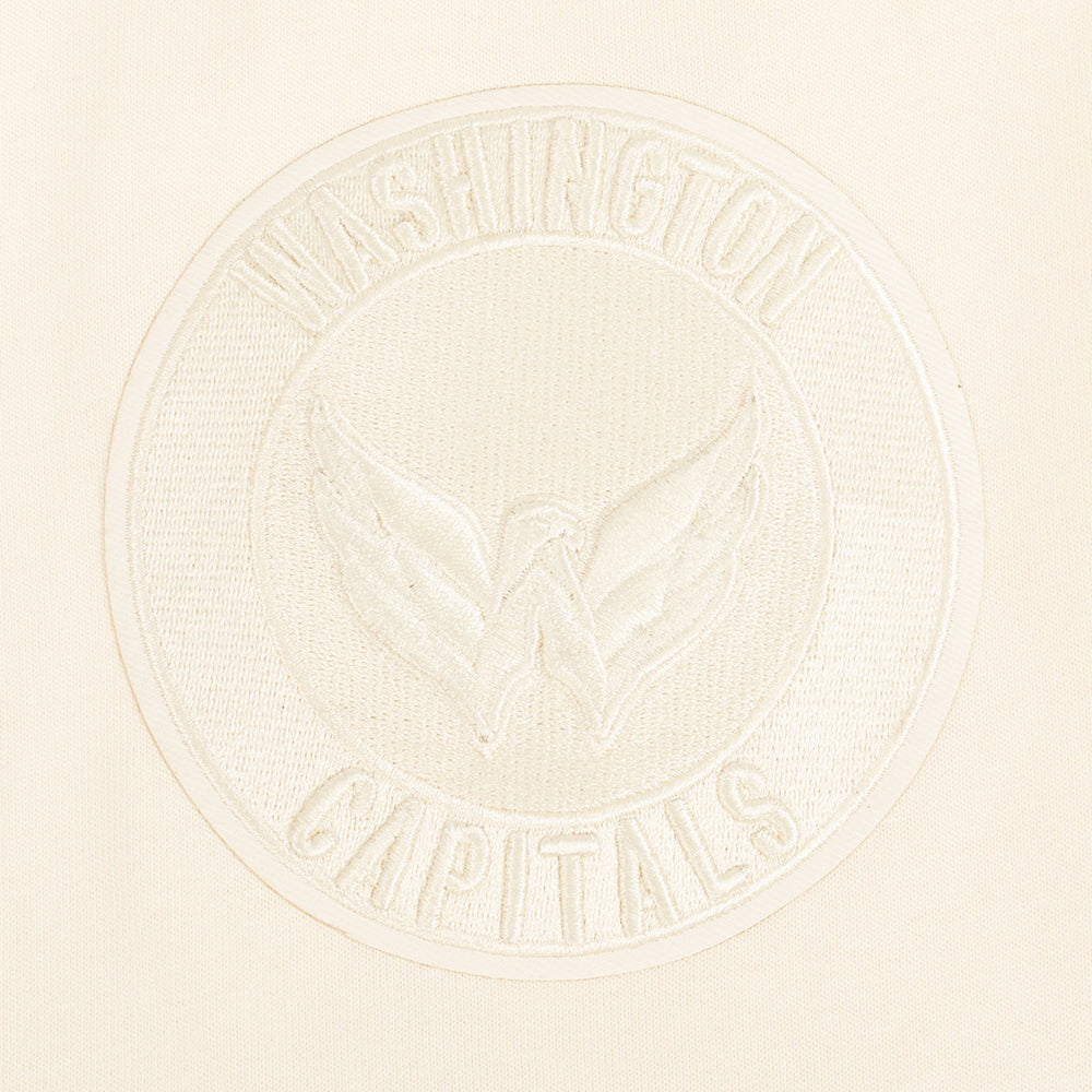 NHL WASHINGTON CAPITALS NEUTRAL CHANDAIL À CAPUCHON EN MOLLETON À ÉPAULES TOMBANTES POUR HOMME (COQUILLE D'ŒUF)