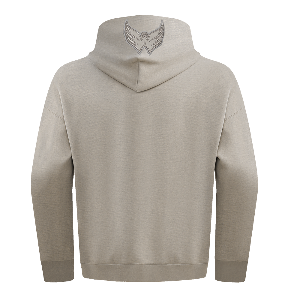 NHL WASHINGTON CAPITALS NEUTRAL MEN'S  DROP SHOULDER FLC PO HOODIE (TAUPE)