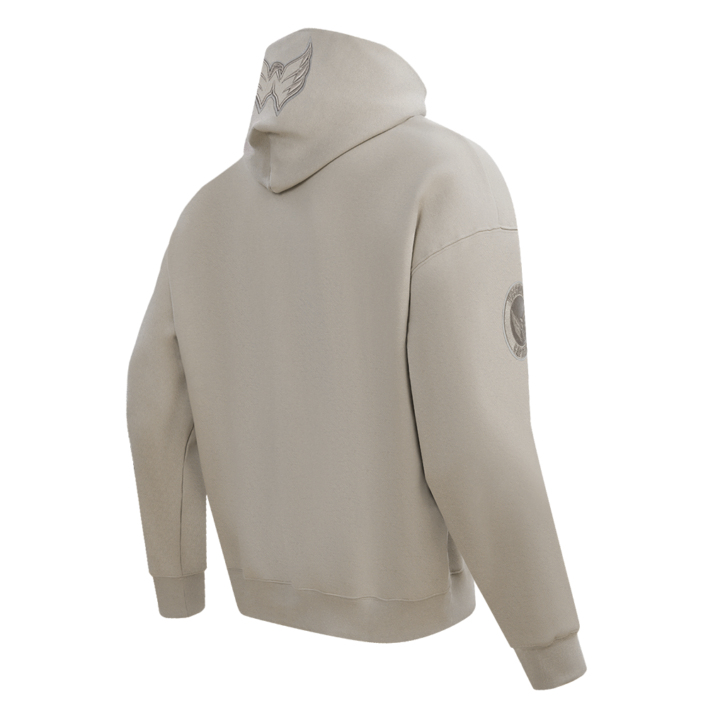 NHL WASHINGTON CAPITALS NEUTRAL MEN'S  DROP SHOULDER FLC PO HOODIE (TAUPE)