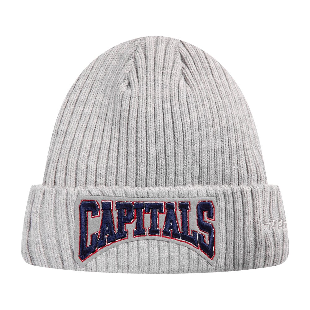 NHL WASHINGTON CAPITALS CREST EMBLEM BEANIE (GRAY)