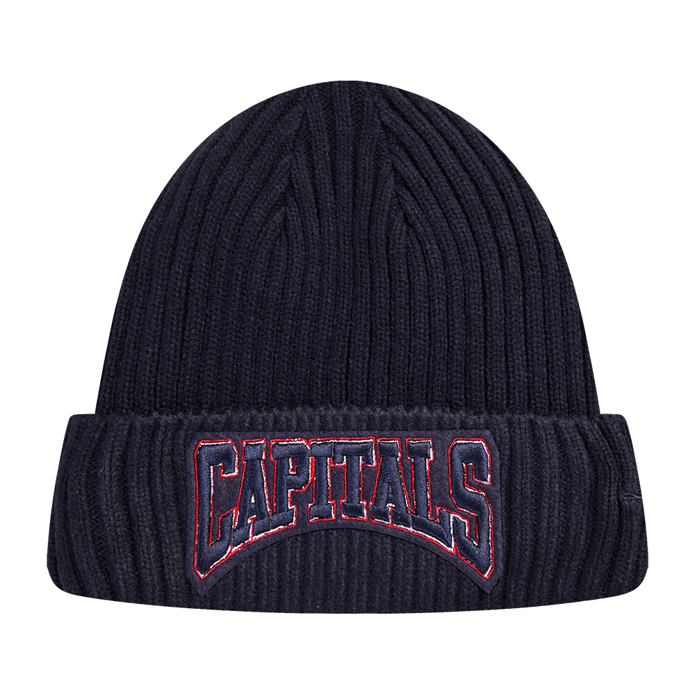 NHL WASHINGTON CAPITALS CREST EMBLEM BEANIE (MIDNIGHT NAVY)