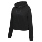 NHL WASHINGTON CAPITALS NEUTRAL WOMEN'S CROPPED PULLOVER HOODIE (BLACK)