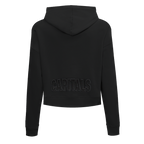 NHL WASHINGTON CAPITALS NEUTRAL WOMEN'S CROPPED PULLOVER HOODIE (BLACK)