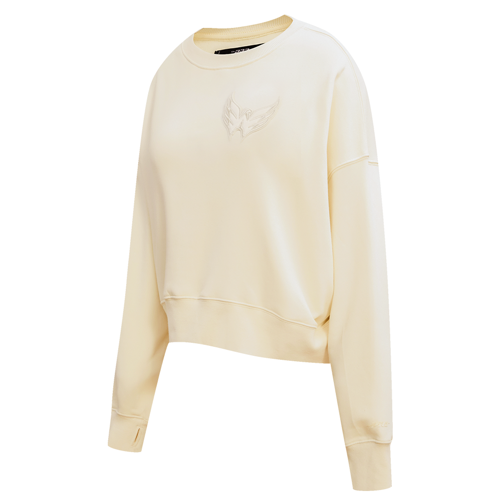 NHL WASHINGTON CAPITALS NEUTRAL WOMEN'S CREWNECK (EGGSHELL)