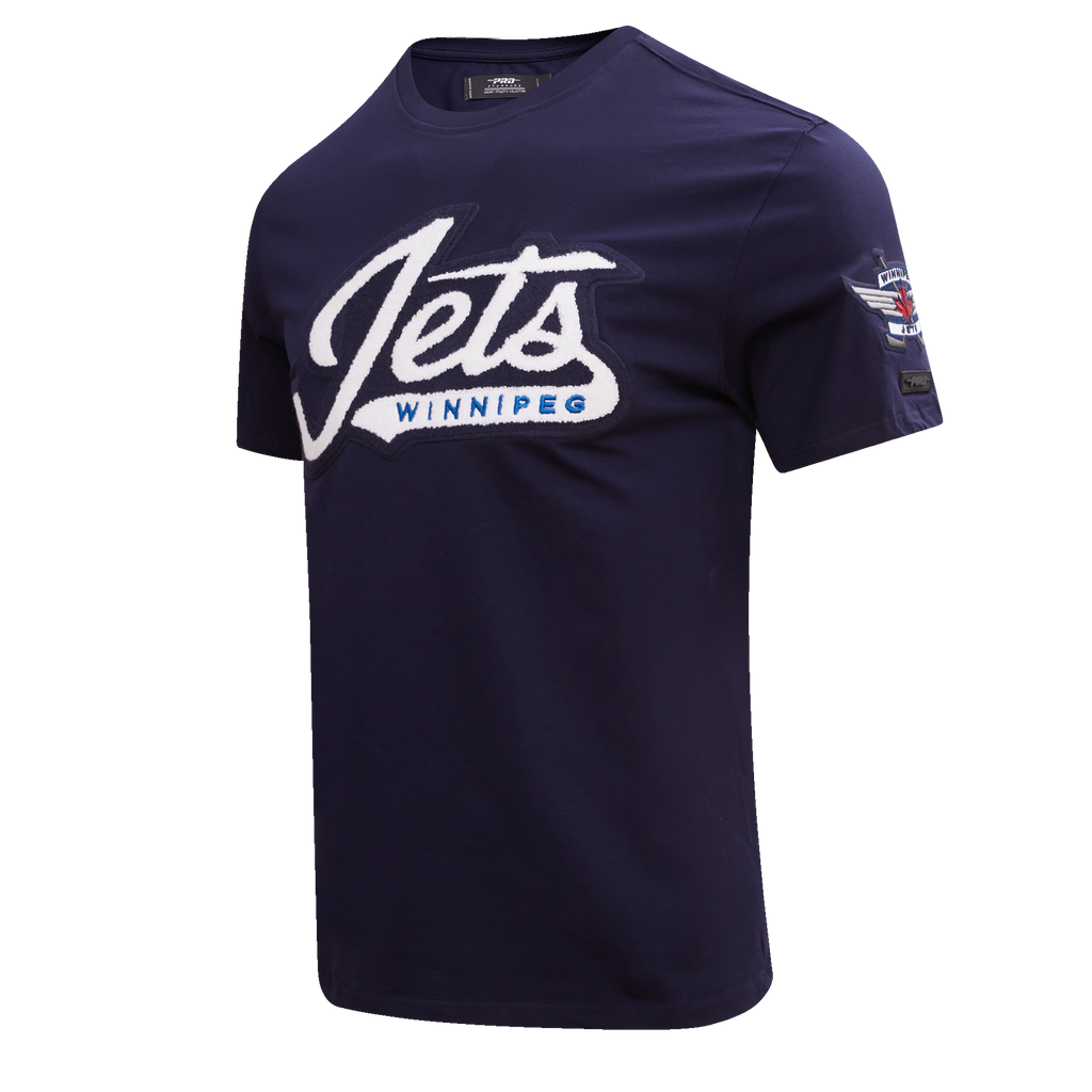 NHL WINNIPEG JETS CLASSIC CHENILLE MEN'S SJ TEE (MIDNIGHT NAVY)