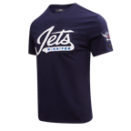 NHL WINNIPEG JETS CLASSIC CHENILLE MEN'S SJ TEE (MIDNIGHT NAVY)