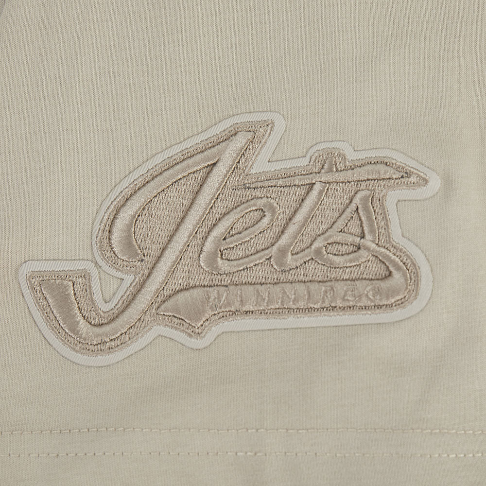 NHL WINNIPEG JETS NEUTRAL T-SHIRT EN JERSEY DE COTON À ÉPAULES TOMBANTES POUR HOMME (TAUPE)