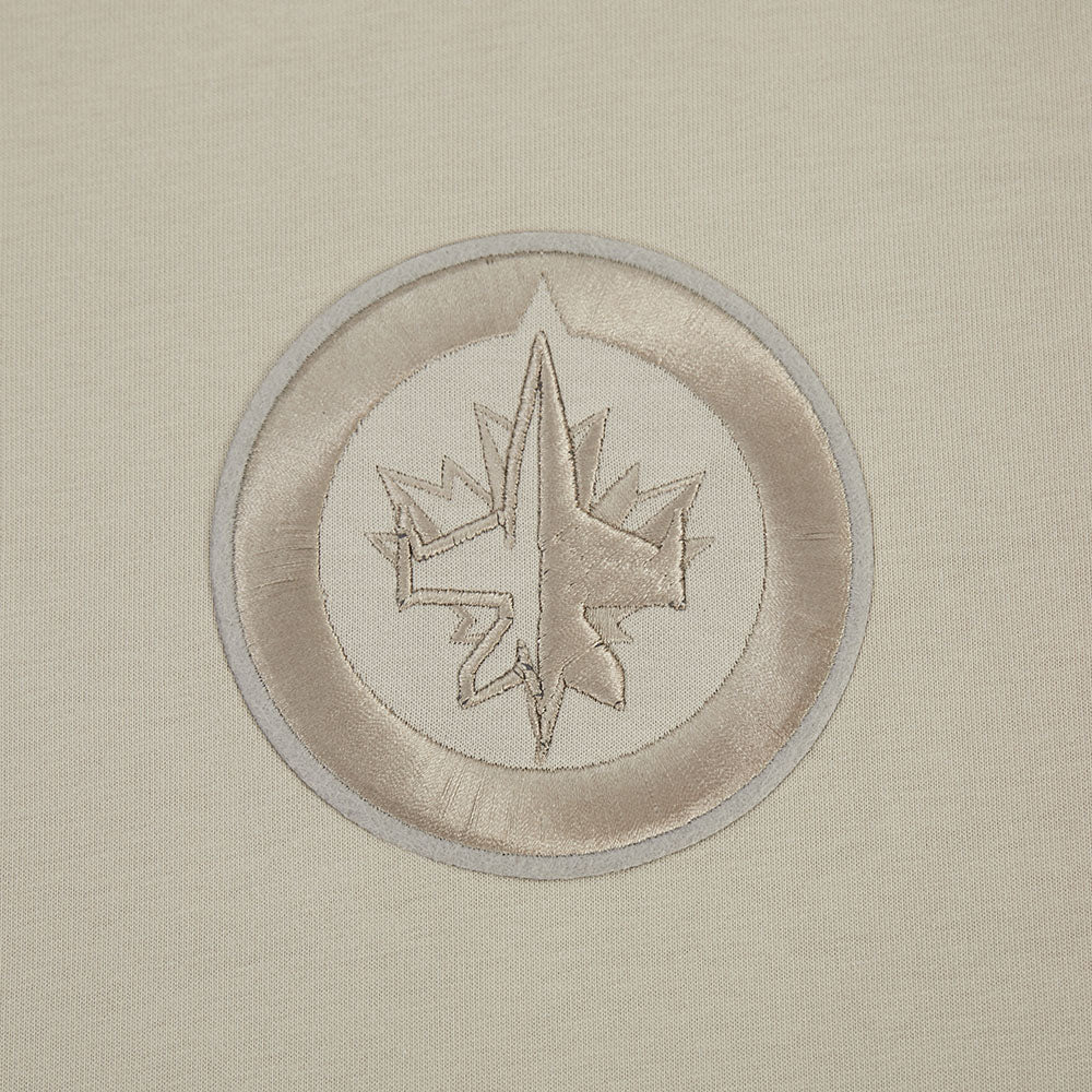 NHL WINNIPEG JETS NEUTRAL T-SHIRT EN JERSEY DE COTON À ÉPAULES TOMBANTES POUR HOMME (TAUPE)