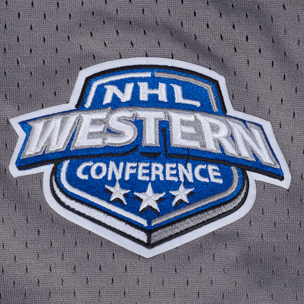 NHL WINNIPEG JETS CLASSIC MESH BUTTON DOWN SHIRT (GRAY)