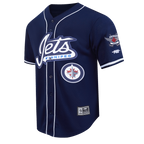NHL WINNIPEG JETS CLASSIC MESH CHEMISE BOUTONNÉE (MARINE MINUIT)