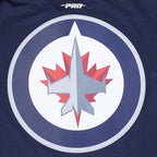 NHL WINNIPEG JETS CLASSIC MESH CHEMISE BOUTONNÉE (MARINE MINUIT)