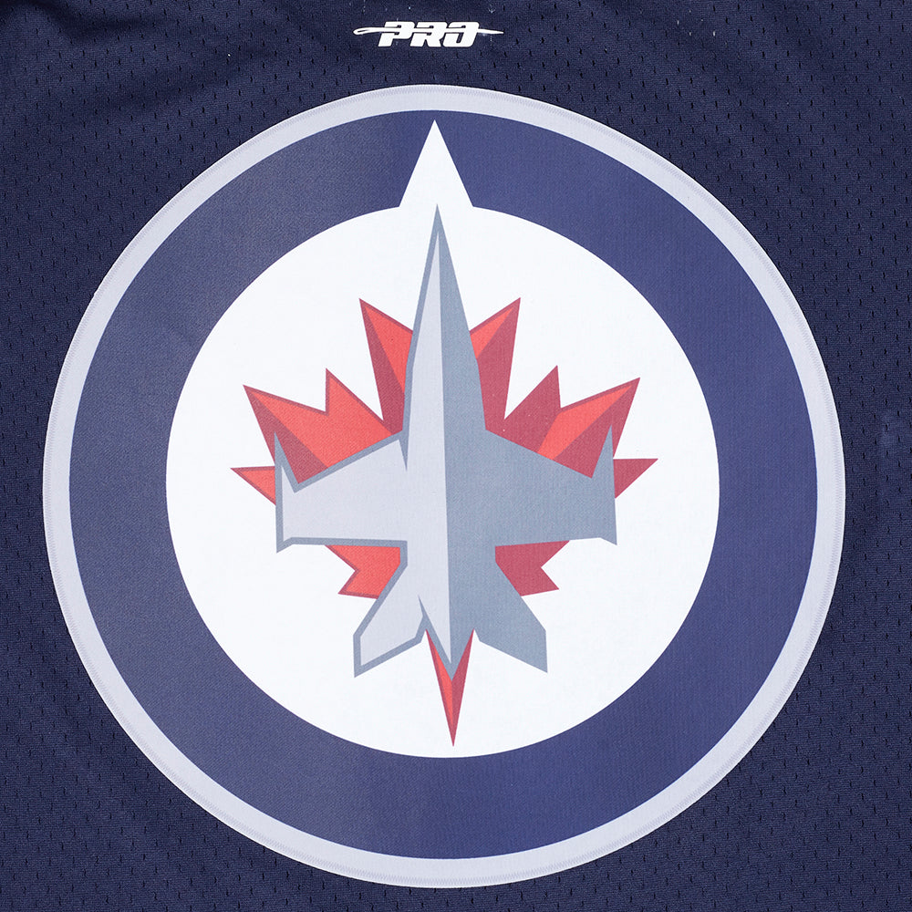NHL WINNIPEG JETS CLASSIC MESH CHEMISE BOUTONNÉE (MARINE MINUIT)