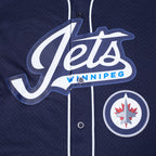 NHL WINNIPEG JETS CLASSIC MESH CHEMISE BOUTONNÉE (MARINE MINUIT)
