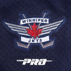 NHL WINNIPEG JETS CLASSIC MESH CHEMISE BOUTONNÉE (MARINE MINUIT)