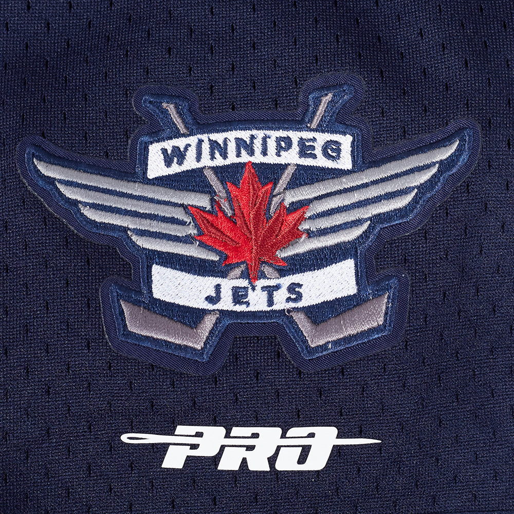 NHL WINNIPEG JETS CLASSIC MESH CHEMISE BOUTONNÉE (MARINE MINUIT)
