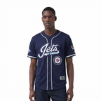 NHL WINNIPEG JETS CLASSIC MESH CHEMISE BOUTONNÉE (MARINE MINUIT)