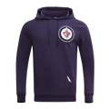 NHL WINNIPEG JETS CLASSIC CHENILLE MEN'S DK PO HOODIE (MIDNIGHT NAVY)