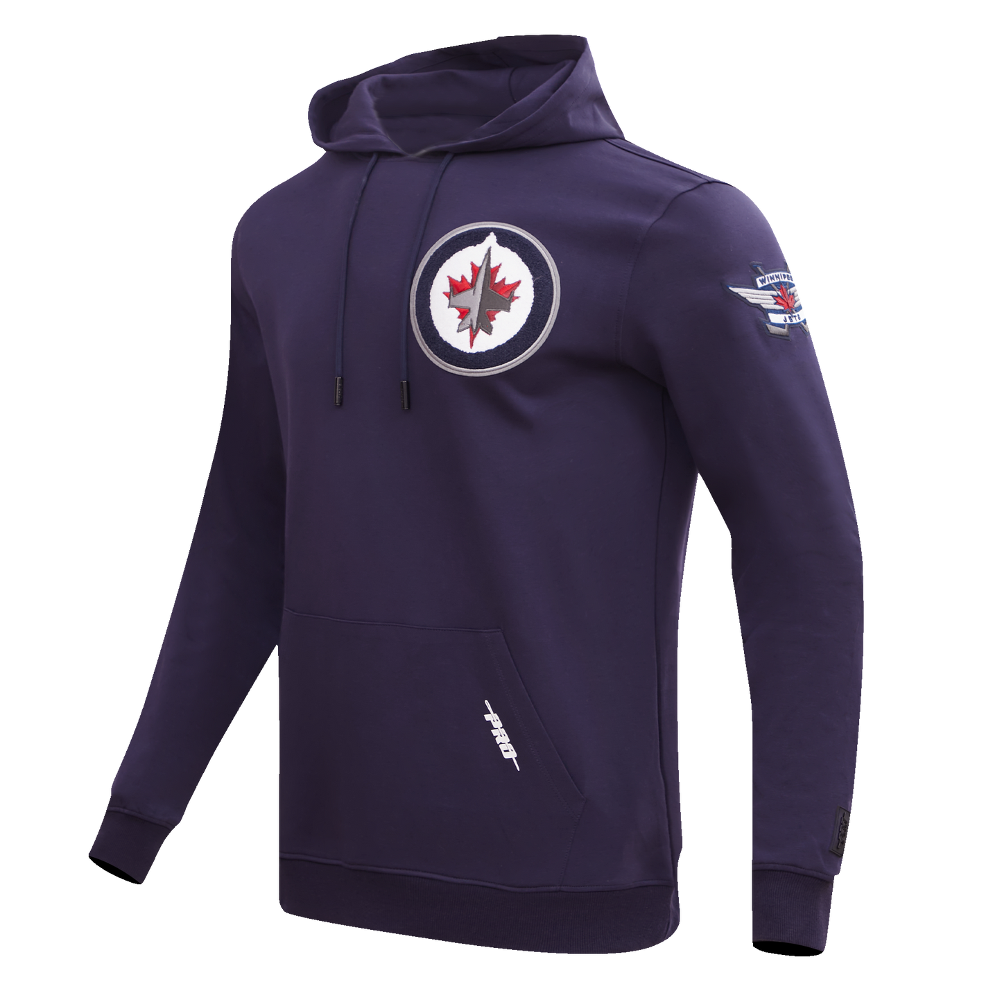 NHL WINNIPEG JETS CLASSIC CHENILLE MEN'S DK PO HOODIE (MIDNIGHT NAVY)