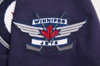 NHL WINNIPEG JETS CLASSIC CHENILLE MEN'S DK PO HOODIE (MIDNIGHT NAVY)