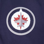 NHL WINNIPEG JETS CLASSIC CHENILLE MEN'S DK FZ PO HOODIE (MIDNIGHT NAVY)