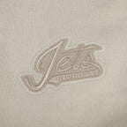 NHL WINNIPEG JETS NEUTRAL MEN'S  DROP SHOULDER FLC CREWNECK (TAUPE)