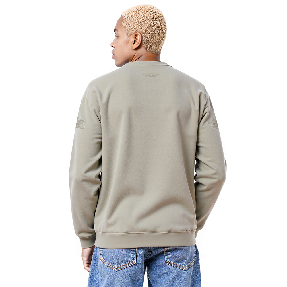 NHL WINNIPEG JETS NEUTRAL MEN'S  DROP SHOULDER FLC CREWNECK (TAUPE)