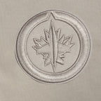 NHL WINNIPEG JETS NEUTRAL CHANDAIL À CAPUCHON EN MOLLETON À ÉPAULES TOMBANTES POUR HOMME (TAUPE)