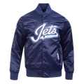 NHL WINNIPEG JETS CLASSIC SATIN MEN'S JACKET (NAVY)