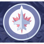 NHL WINNIPEG JETS CLASSIC SATIN MEN'S JACKET (NAVY)