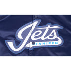 NHL WINNIPEG JETS CLASSIC SATIN MEN'S JACKET (NAVY)