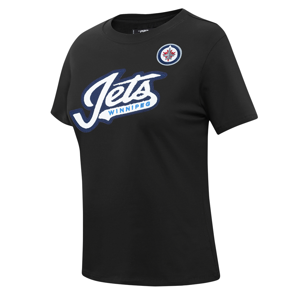 NHL WINNIPEG JETS CLASSIC WOMEN'S SJ SLIM FIT TEE (BLACK)
