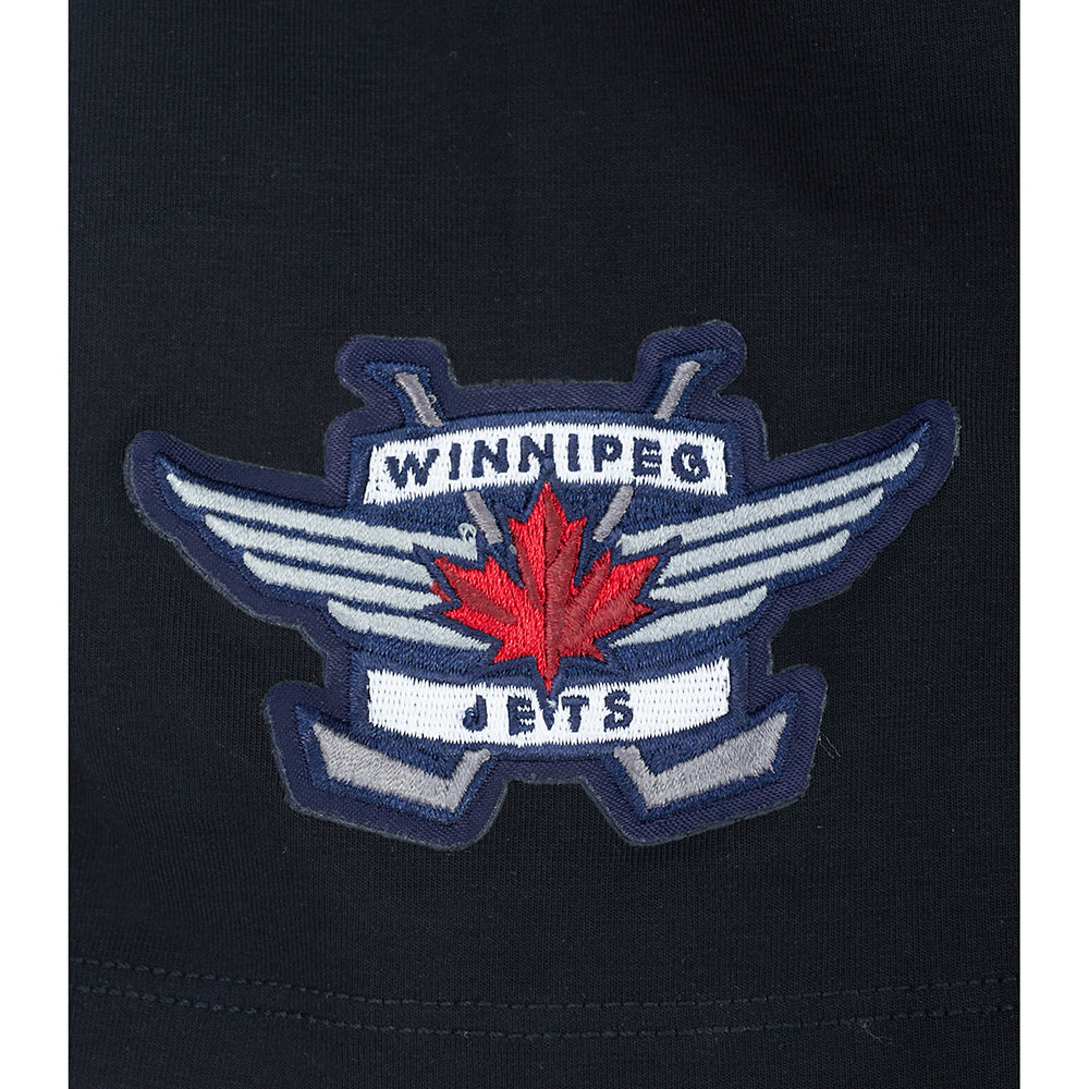 NHL WINNIPEG JETS CLASSIC WOMEN'S SJ SLIM FIT TEE (BLACK)