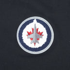 NHL WINNIPEG JETS CLASSIC T-SHIRT EN JERSEY SIMPLE À COUPE CARRÉE POUR FEMME (NOIR)