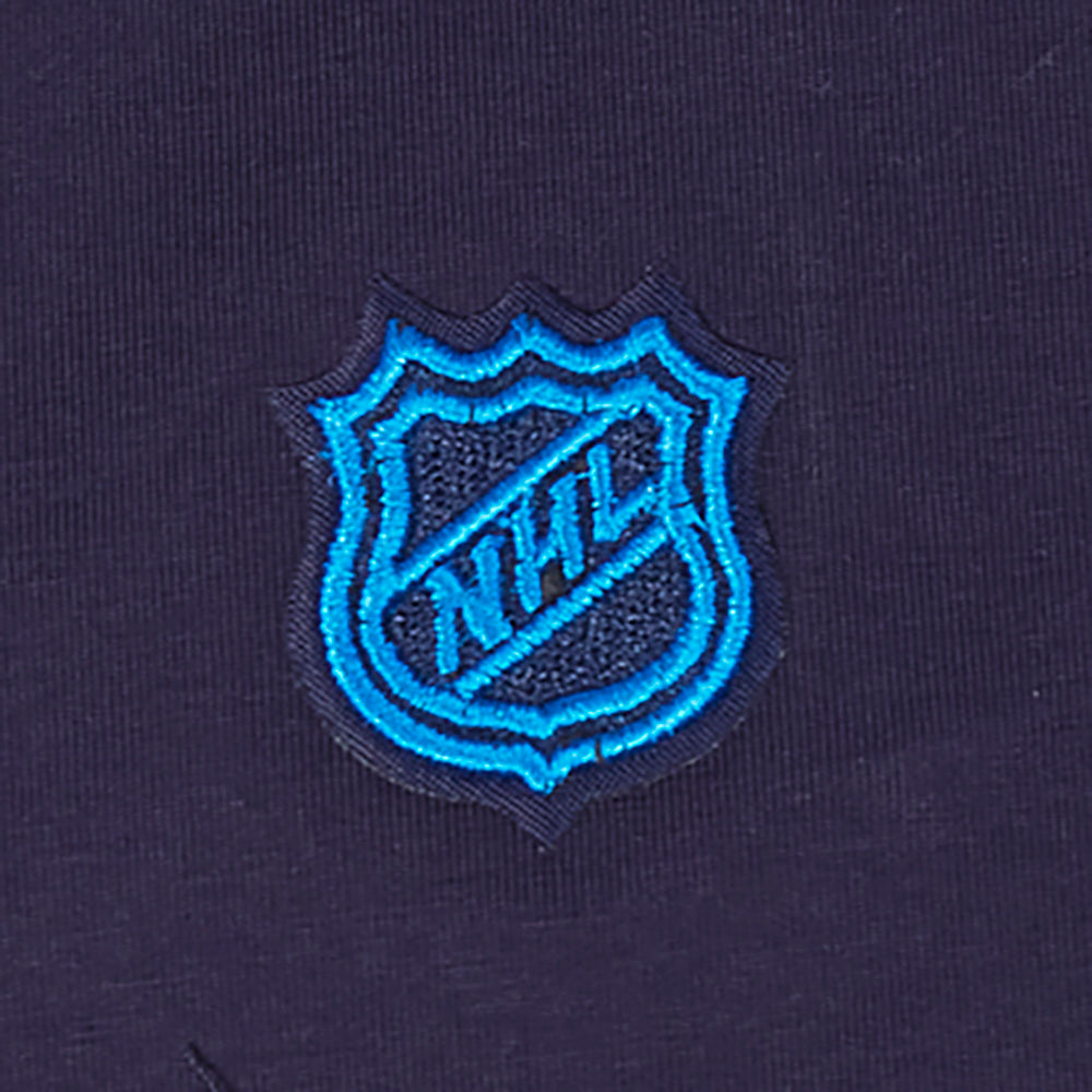 NHL WINNIPEG JETS WINGSPAN T-SHIRT EN JERSEY SIMPLE À COUPE CARRÉE POUR FEMME (MARINE MINUIT)