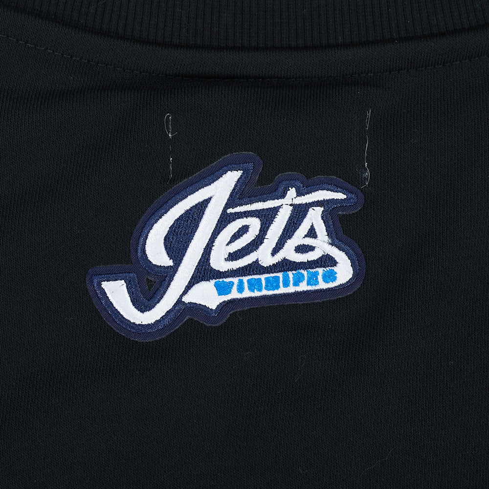 NHL WINNIPEG JETS CLASSIC WOMEN'S FLC CREWNECK (BLACK)