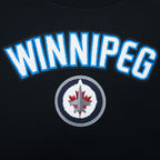 NHL WINNIPEG JETS CLASSIC WOMEN'S FLC CREWNECK (BLACK)