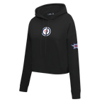 NHL WINNIPEG JETS CLASSIC CHANDAIL À CAPUCHON COURT EN MOLLETON POUR FEMME (NOIR)