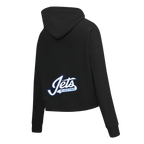 NHL WINNIPEG JETS CLASSIC CHANDAIL À CAPUCHON COURT EN MOLLETON POUR FEMME (NOIR)