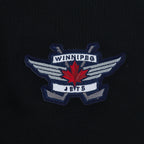 NHL WINNIPEG JETS CLASSIC CHANDAIL À CAPUCHON COURT EN MOLLETON POUR FEMME (NOIR)