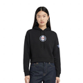 NHL WINNIPEG JETS CLASSIC CHANDAIL À CAPUCHON COURT EN MOLLETON POUR FEMME (NOIR)
