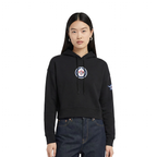 NHL WINNIPEG JETS CLASSIC CHANDAIL À CAPUCHON COURT EN MOLLETON POUR FEMME (NOIR)