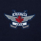 NHL WINNIPEG JETS CLASSIC WOMEN'S WOOL VARSITY JACKET (MIDNIGHT NAVY/WHITE)