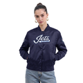 NHL WINNIPEG JETS CLASSIC WOMEN'S SATIN JACKET (MIDNIGHT NAVY)